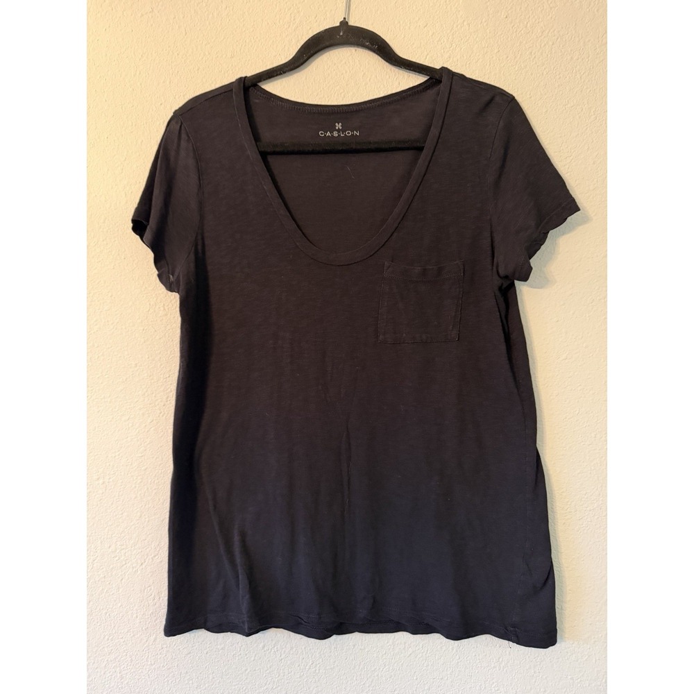 Calson Women's Black Lightweight‎ Short Sleeve Tshirt Size Medium
